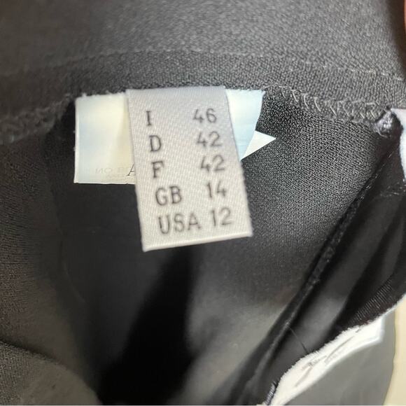 Cheap & Chic by Moschino Black Ankle Dress Pants Trousers  12 - Picture 5 of 8